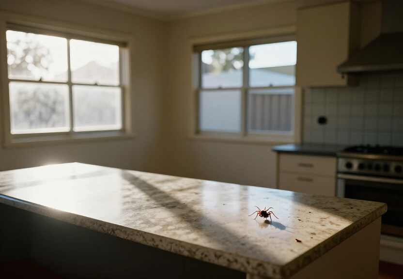 Ant trail in an Arndell Park kitchen before treatment